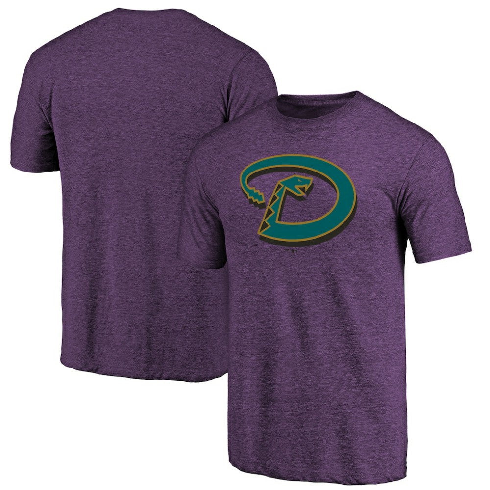Arizona Diamondbacks Purple Cooperstown Official Logo Tri-Blend T-Shirt | MLB Near me