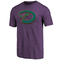 Arizona Diamondbacks Purple Cooperstown Official Logo Tri-Blend T-Shirt | MLB Near me