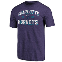Charlotte Hornets Purple Running Start Tri-Blend T-Shirt outlet Discount