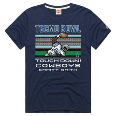 Dallas Cowboys  Emmitt Smith  Homage Unisex Tecmo Bowl Retired Player Graphic Tri-Blend T-Shirt