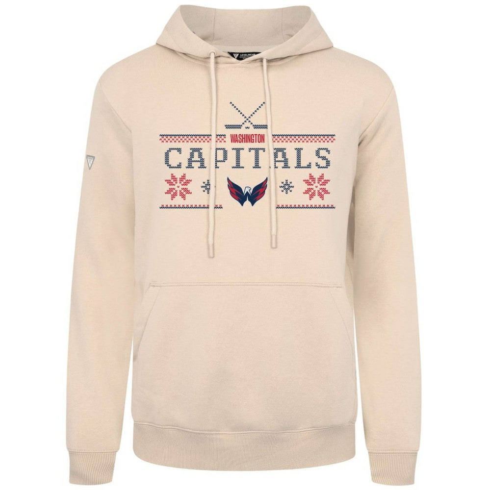 Washington Capitals Levelwear Podium Holiday Pullover Hoodie On Sale