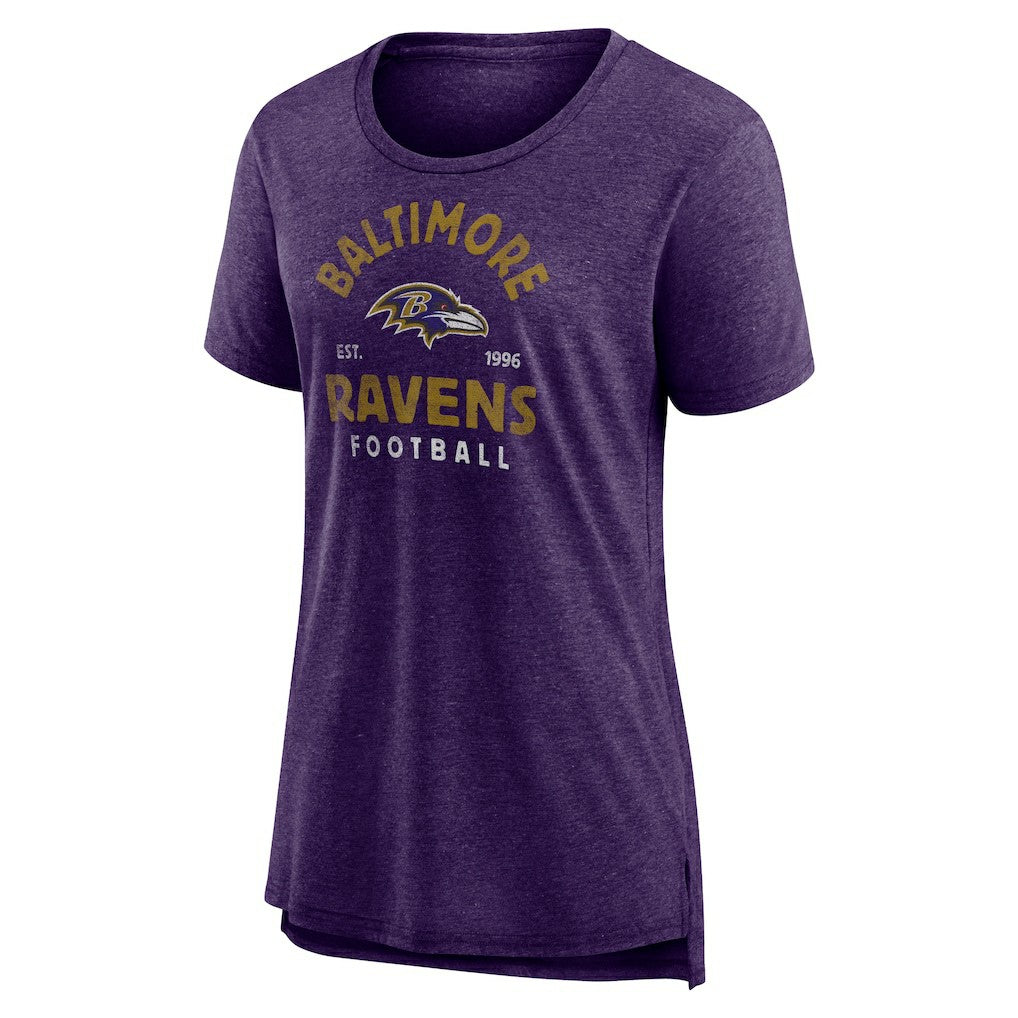 Baltimore Ravens  Women's Vintage Arch Tri-Blend T-Shirt