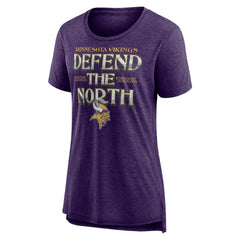Minnesota Vikings  Women's Hometown First Down Tri-Blend T-Shirt