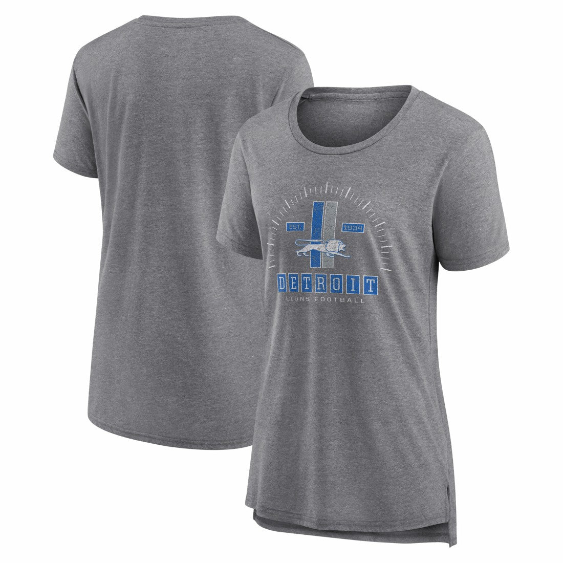 Detroit Lions Nike Women's Vintage Graphic Tri-Blend Scoop Neck T-Shirt