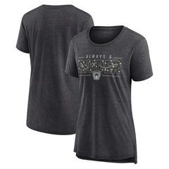 Las Vegas Raiders Nike Women's Vintage Graphic Tri-Blend Scoop Neck T-Shirt