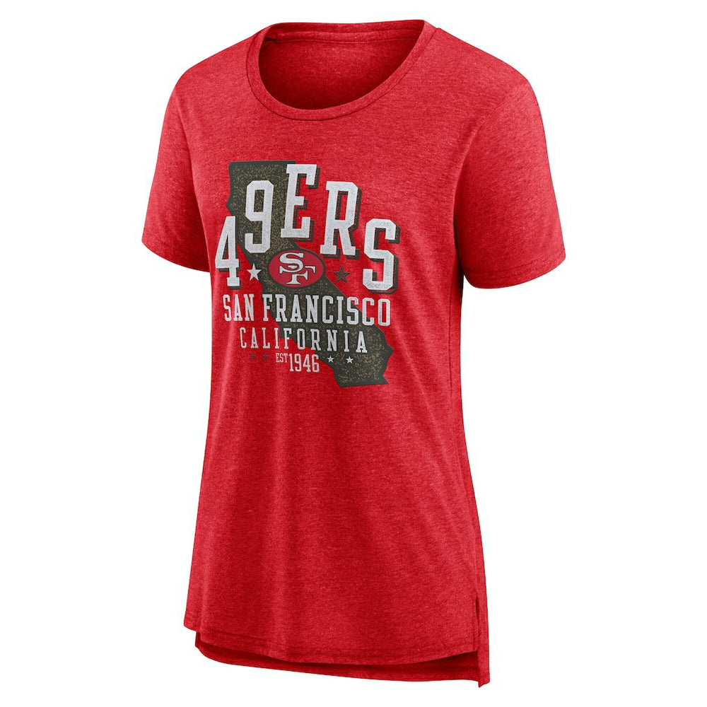 San Francisco 49ers Nike Women's Vintage Graphic Tri-Blend Scoop Neck T-Shirt