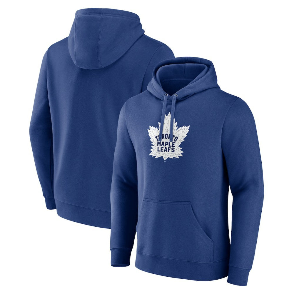 Toronto Maple Leafs Blue Primary Logo Pullover Hoodie Outlet