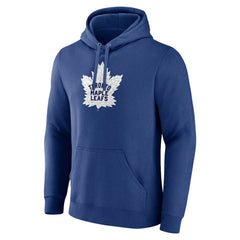Toronto Maple Leafs Blue Primary Logo Pullover Hoodie Outlet
