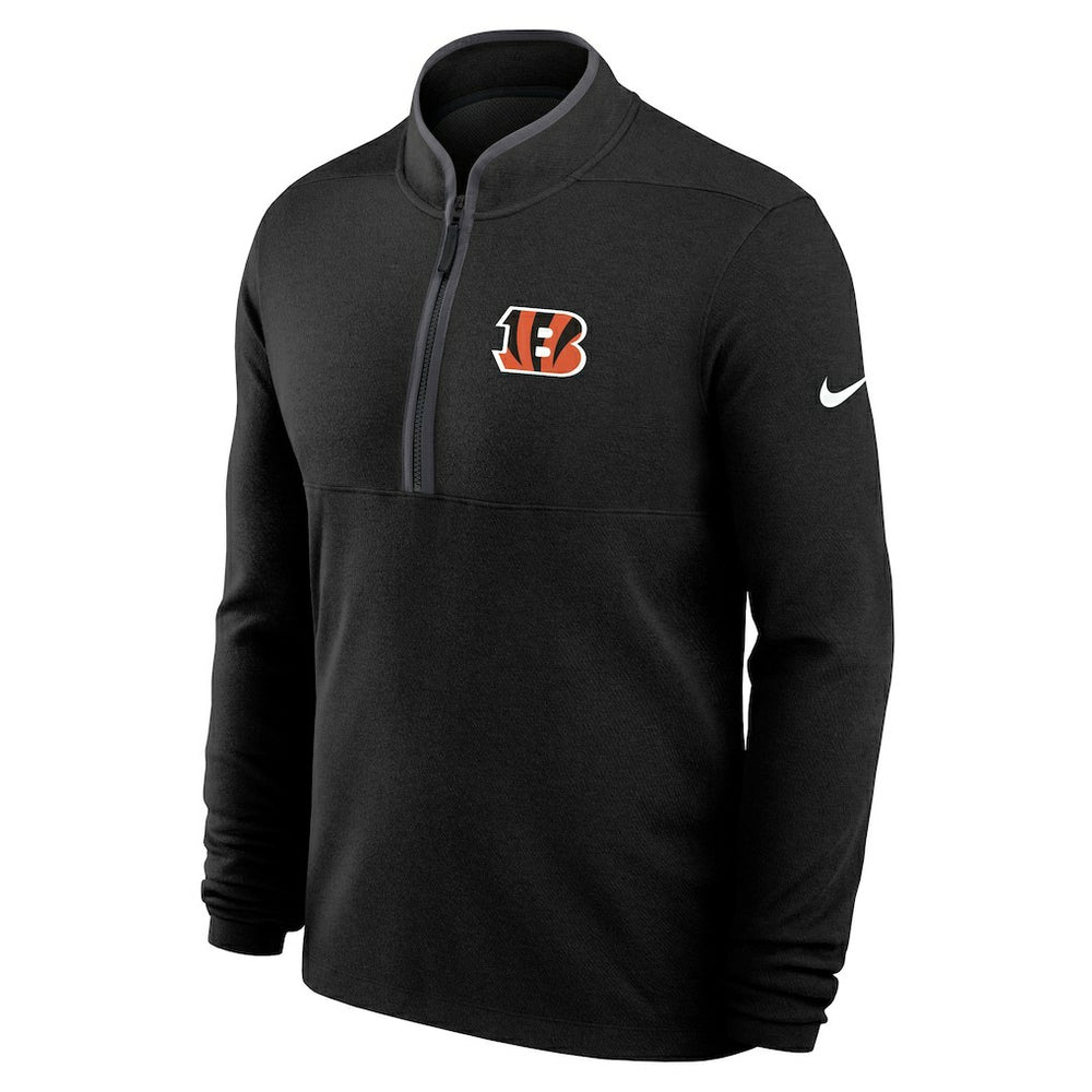 Cincinnati Bengals Nike Lightweight Victory Dri-FIT Half-Zip Pullover