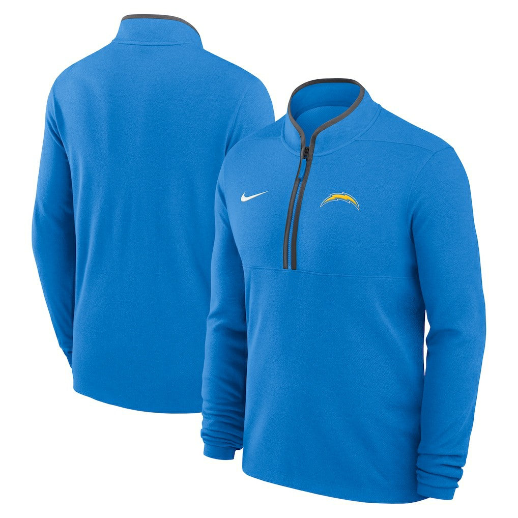 Los Angeles Chargers Nike Lightweight Victory Dri-FIT Half-Zip Pullover