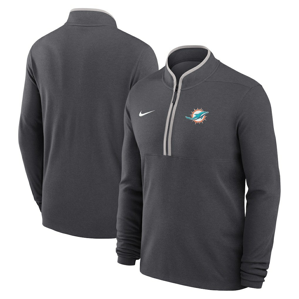 Miami Dolphins Nike Lightweight Victory Dri-FIT Half-Zip Pullover