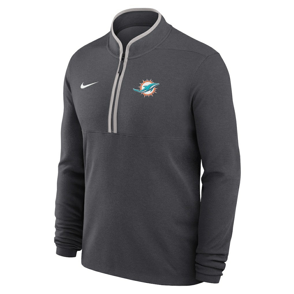 Miami Dolphins Nike Lightweight Victory Dri-FIT Half-Zip Pullover