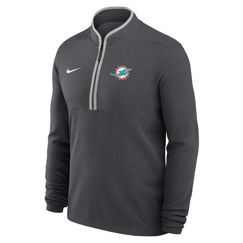 Miami Dolphins Nike Lightweight Victory Dri-FIT Half-Zip Pullover