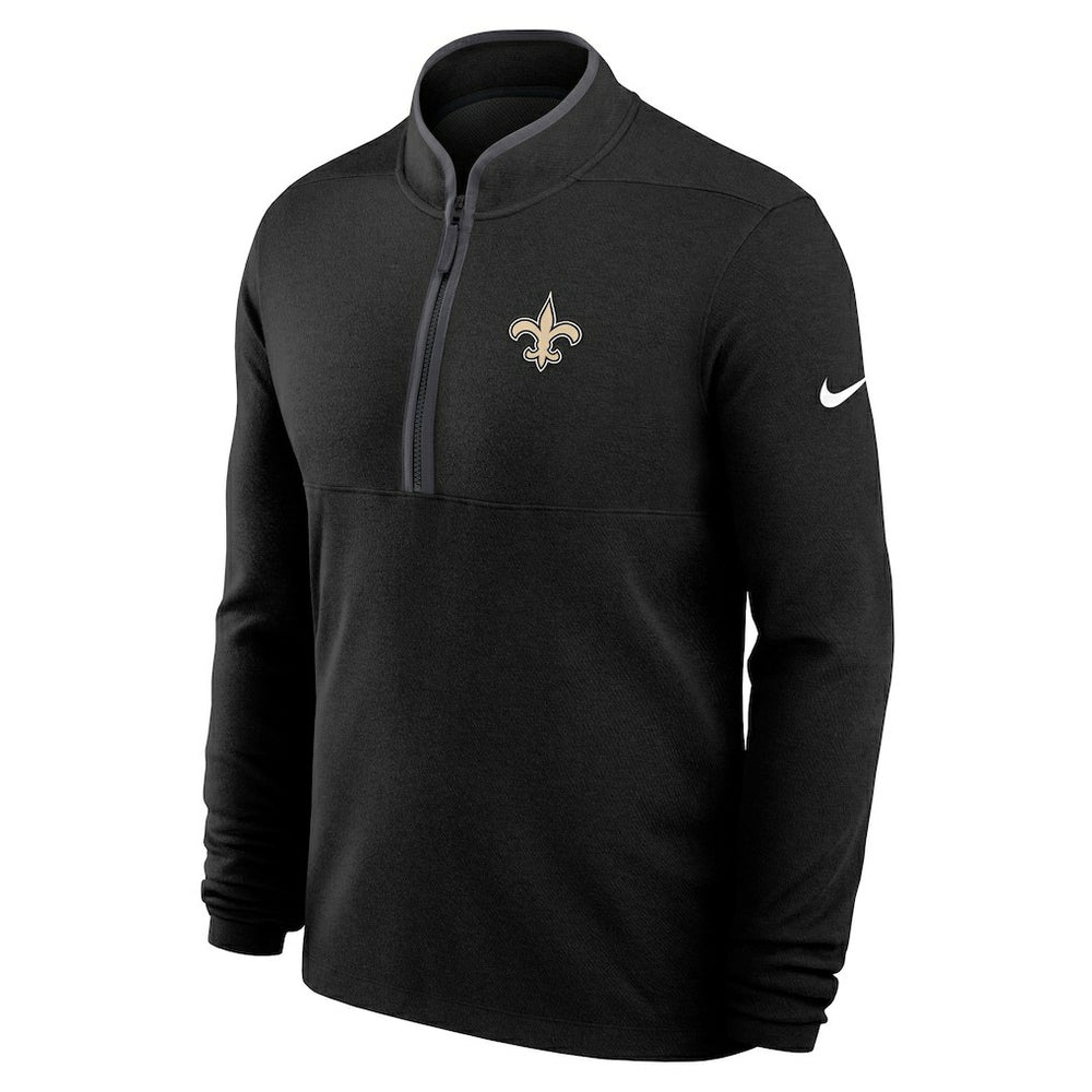 New Orleans Saints Nike Lightweight Victory Dri-FIT Half-Zip Pullover