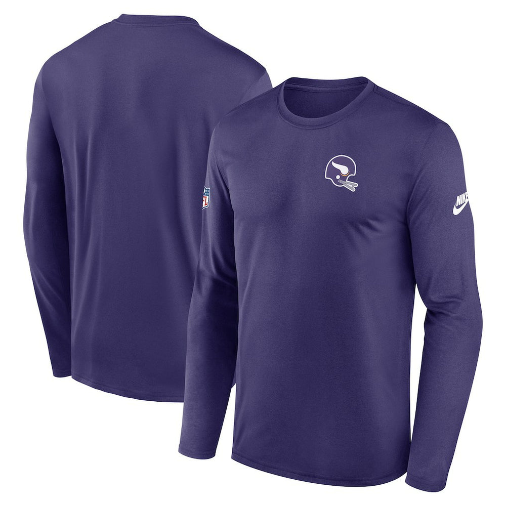 Minnesota Vikings Nike Legend Small Logo Dri-FIT Long Sleeve T-Shirt