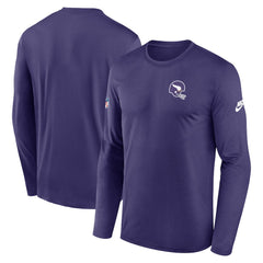 Minnesota Vikings Nike Legend Small Logo Dri-FIT Long Sleeve T-Shirt