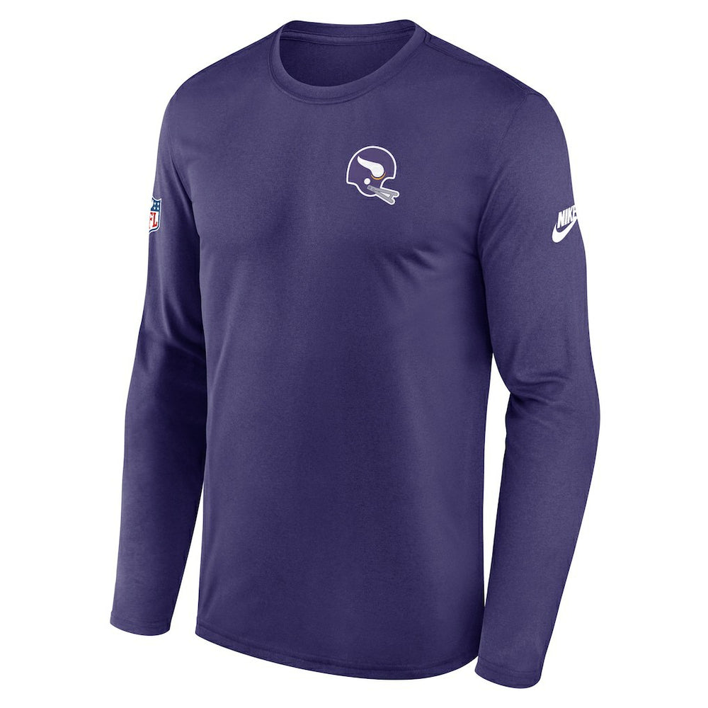 Minnesota Vikings Nike Legend Small Logo Dri-FIT Long Sleeve T-Shirt