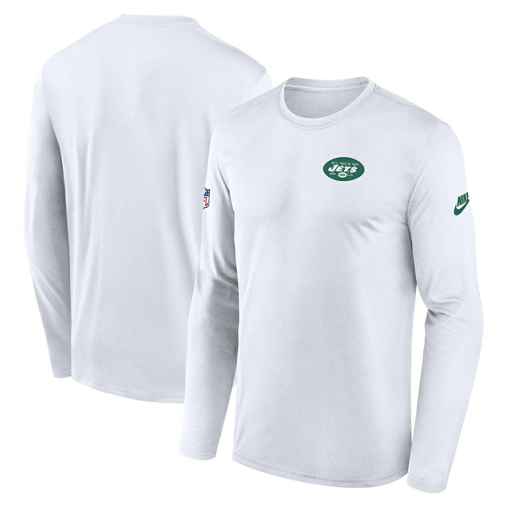 New York Jets Nike Legend Small Logo Dri-FIT Long Sleeve T-Shirt