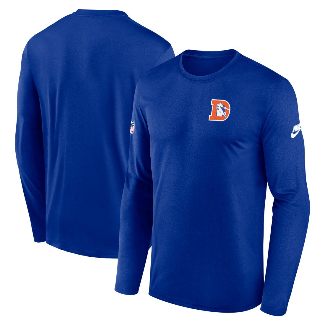 Denver Broncos Nike Legend Small Logo Dri-FIT Long Sleeve T-Shirt