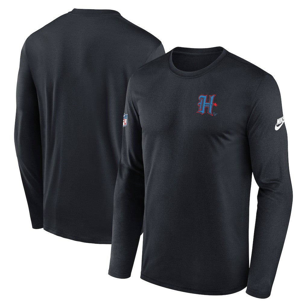 Houston Texans Nike Legend Small Logo Dri-FIT Long Sleeve T-Shirt