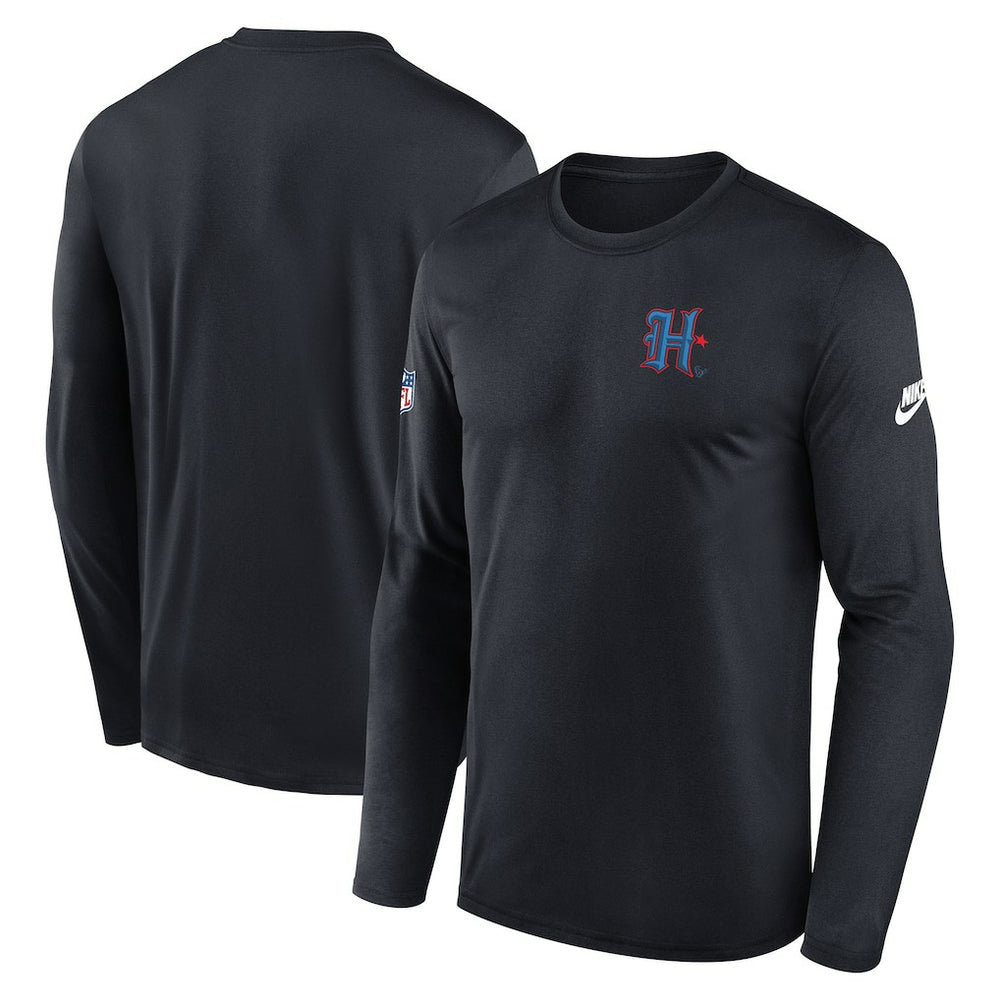 Houston Texans Nike Legend Small Logo Dri-FIT Long Sleeve T-Shirt