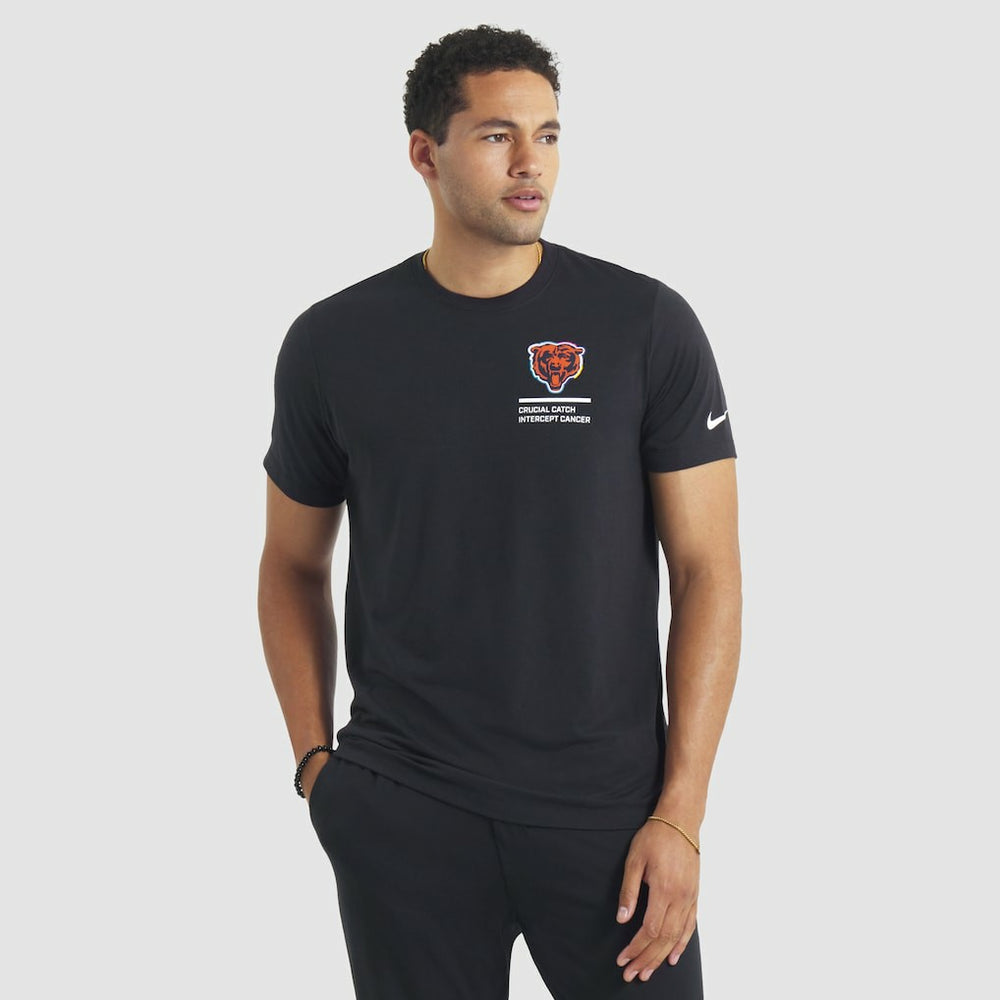 Chicago Bears Nike 2025 NFL Crucial Catch Tri-Blend Dri-FIT T-Shirt