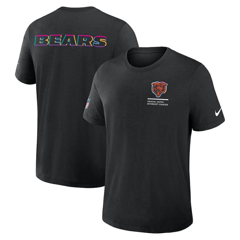 Chicago Bears Nike 2025 NFL Crucial Catch Tri-Blend Dri-FIT T-Shirt