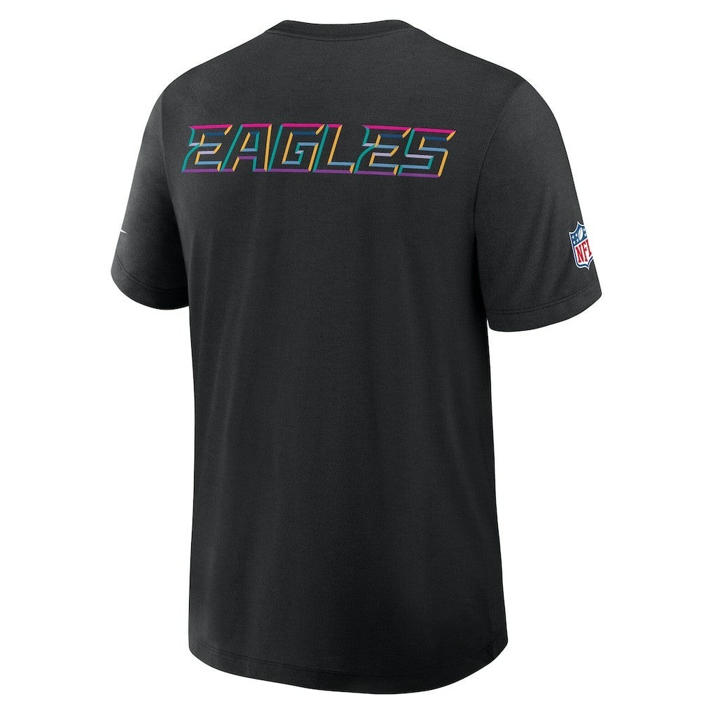 Philadelphia Eagles Nike 2025 NFL Crucial Catch Tri-Blend Dri-FIT T-Shirt