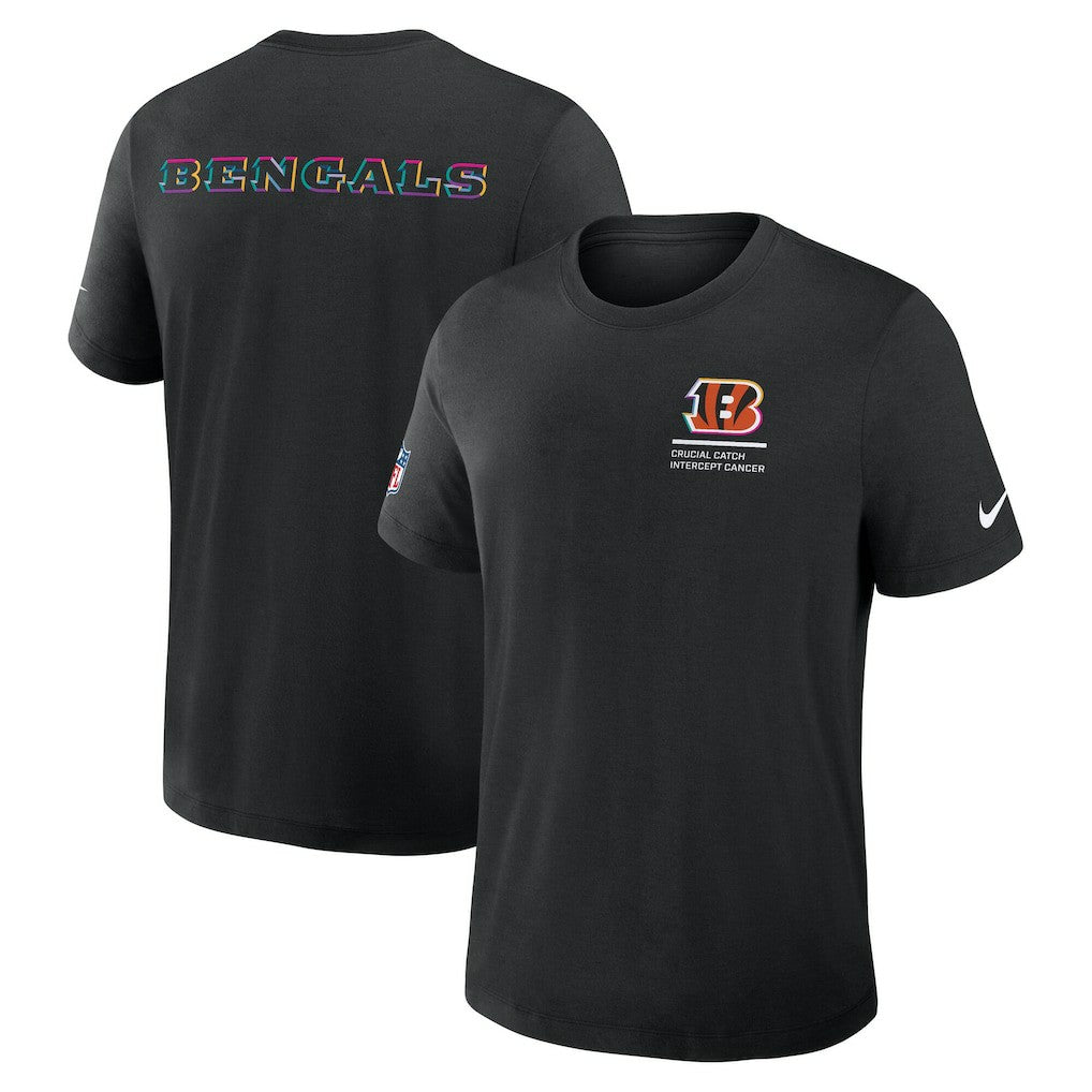 Cincinnati Bengals Nike 2025 NFL Crucial Catch Tri-Blend Dri-FIT T-Shirt