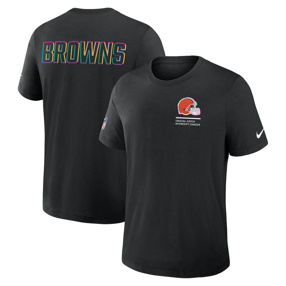 Cleveland Browns Nike 2025 NFL Crucial Catch Tri-Blend Dri-FIT T-Shirt