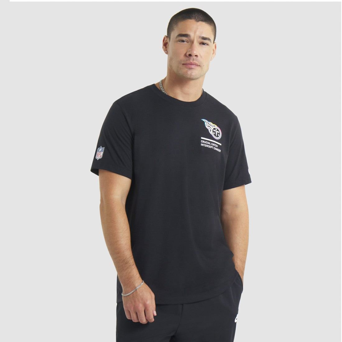 Tennessee Titans Nike 2025 NFL Crucial Catch Tri-Blend Dri-FIT T-Shirt