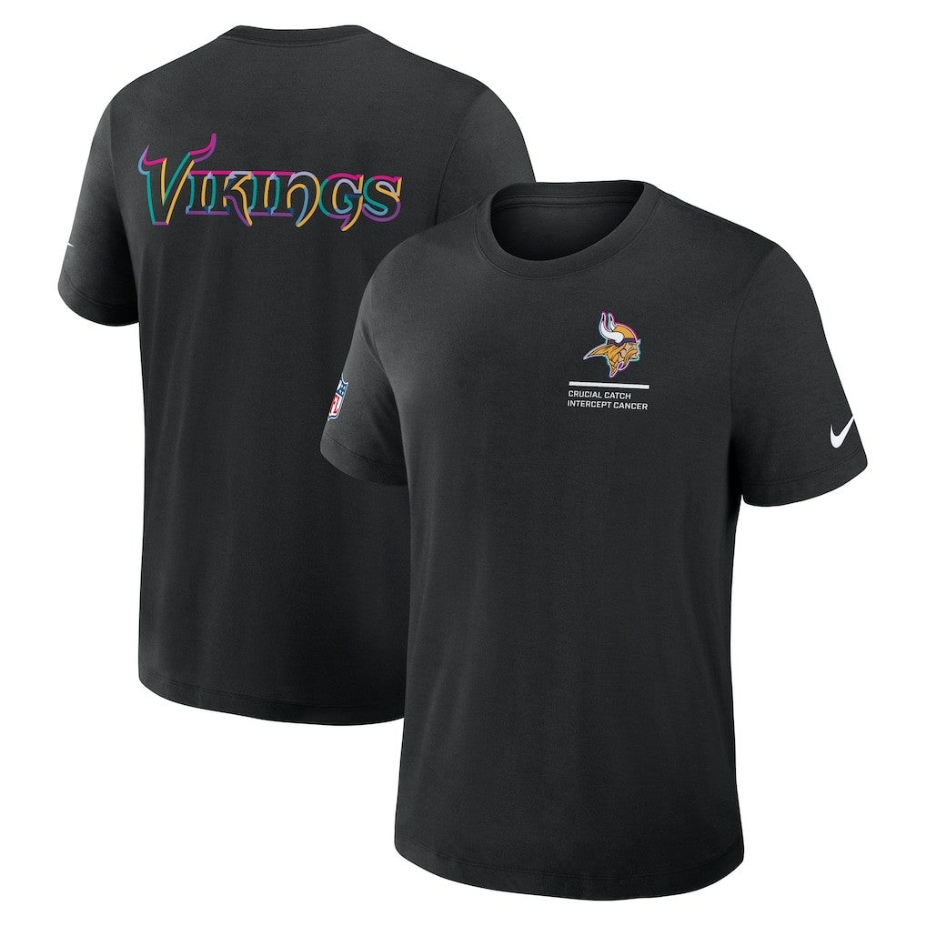 Minnesota Vikings Nike 2025 NFL Crucial Catch Tri-Blend Dri-FIT T-Shirt