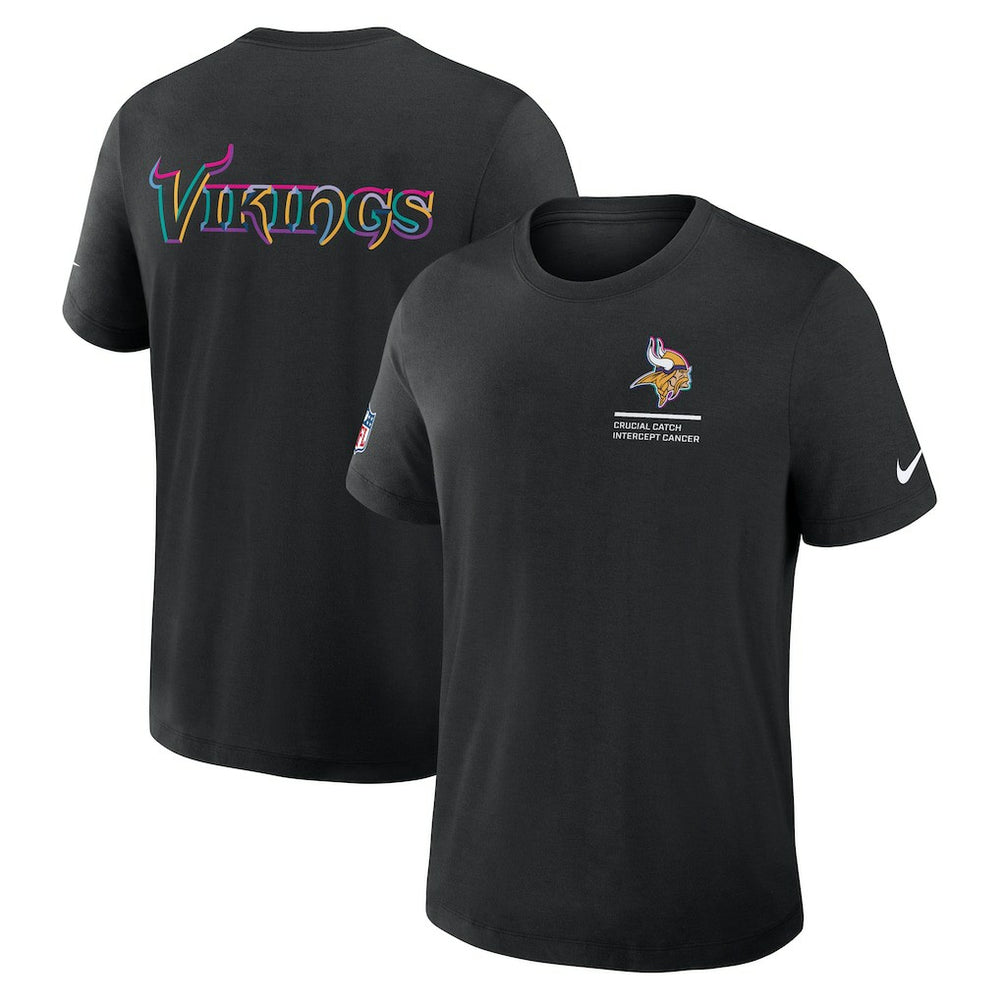 Minnesota Vikings Nike 2025 NFL Crucial Catch Tri-Blend Dri-FIT T-Shirt