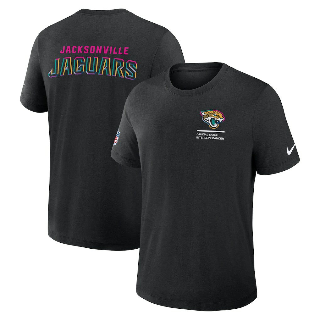 Jacksonville Jaguars Nike 2025 NFL Crucial Catch Tri-Blend Dri-FIT T-Shirt