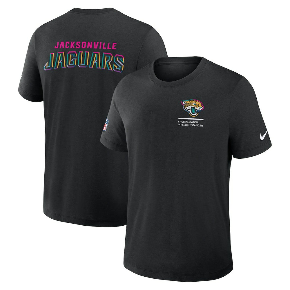 Jacksonville Jaguars Nike 2025 NFL Crucial Catch Tri-Blend Dri-FIT T-Shirt