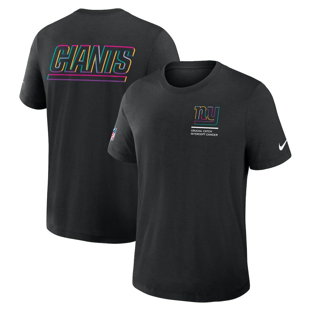 New York Giants Nike 2025 NFL Crucial Catch Tri-Blend Dri-FIT T-Shirt