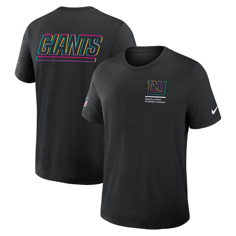 New York Giants Nike 2025 NFL Crucial Catch Tri-Blend Dri-FIT T-Shirt