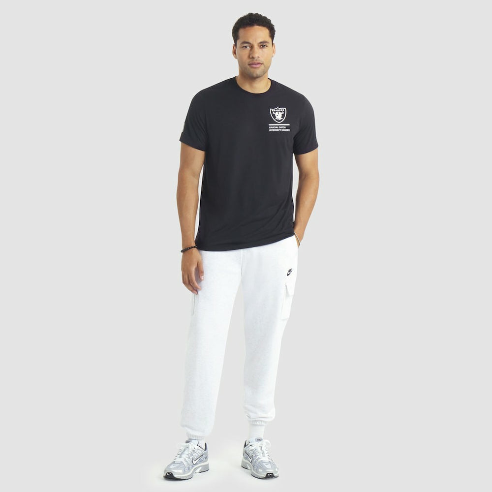 Las Vegas Raiders Nike 2025 NFL Crucial Catch Tri-Blend Dri-FIT T-Shirt