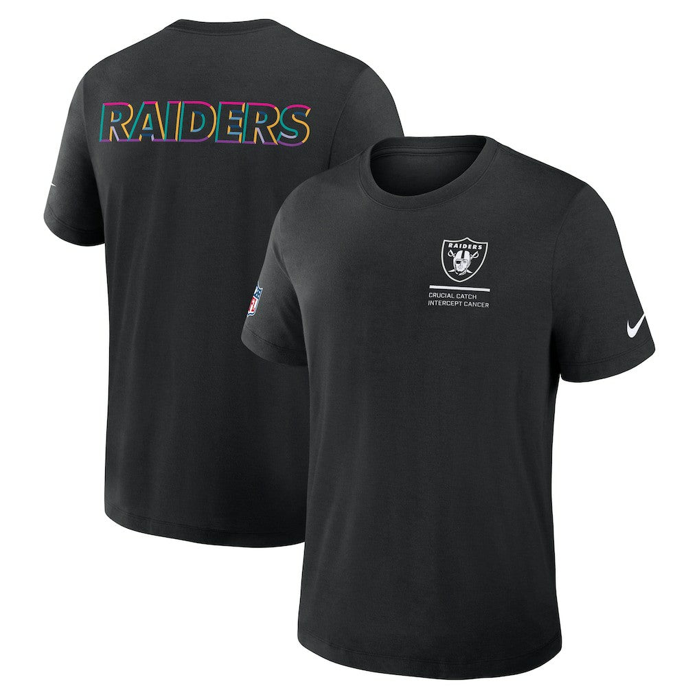 Las Vegas Raiders Nike 2025 NFL Crucial Catch Tri-Blend Dri-FIT T-Shirt