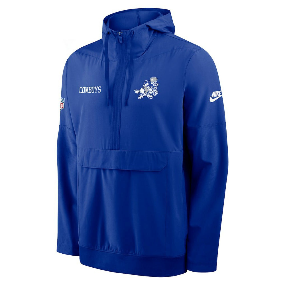 Dallas Cowboys Nike Sideline Alt Pack Anorak Half-Zip Hoodie Jacket