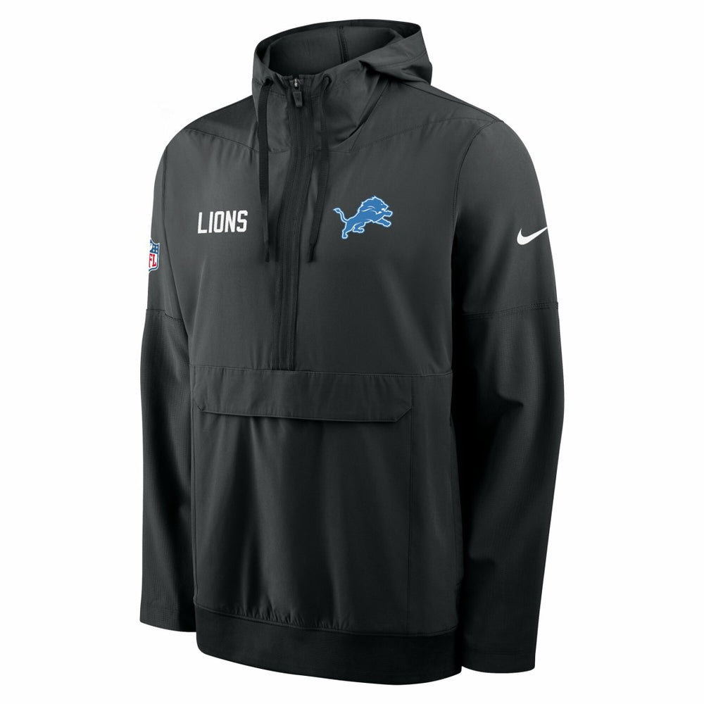 Detroit Lions Nike Sideline Alt Pack Anorak Half-Zip Hoodie Jacket