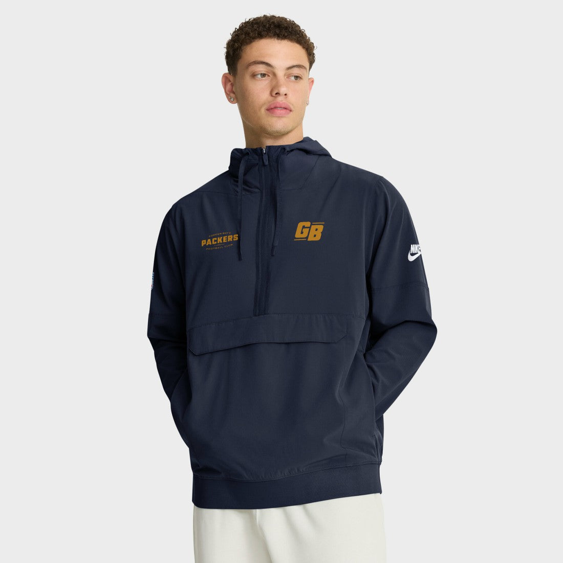 Green Bay Packers Nike The 1923 Classic Sideline Half-Zip Anorak Jacket