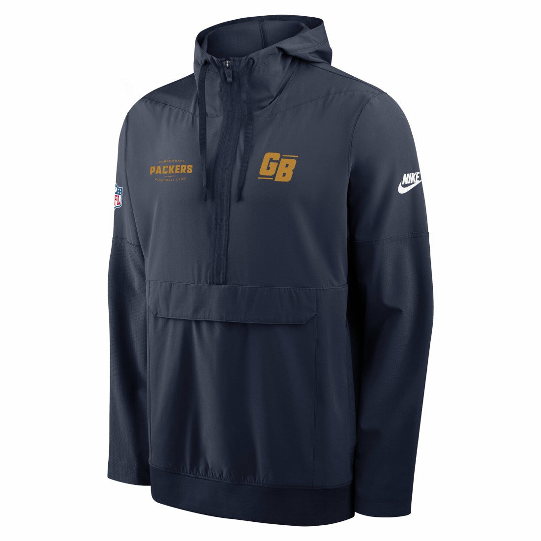 Green Bay Packers Nike The 1923 Classic Sideline Half-Zip Anorak Jacket