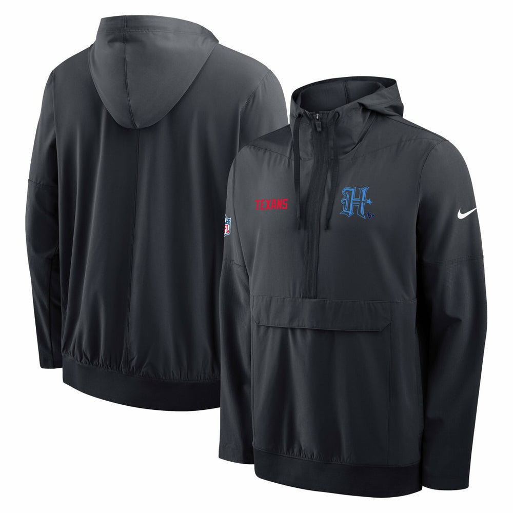 Houston Texans Nike Sideline Alt Pack Anorak Half-Zip Hoodie Jacket