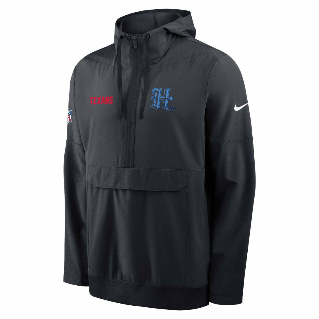 Houston Texans Nike Sideline Alt Pack Anorak Half-Zip Hoodie Jacket