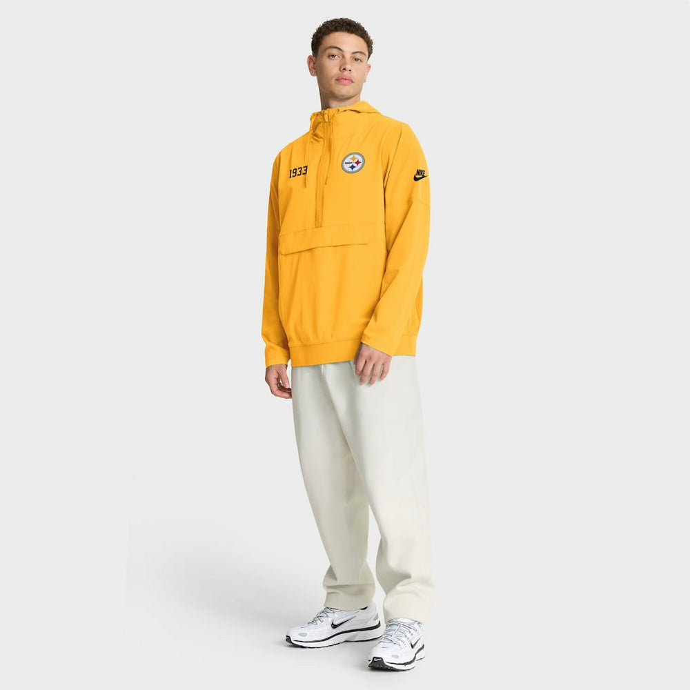 Pittsburgh Steelers Nike 1933 Sideline Alt Pack Anorak Half-Zip Hoodie Jacket