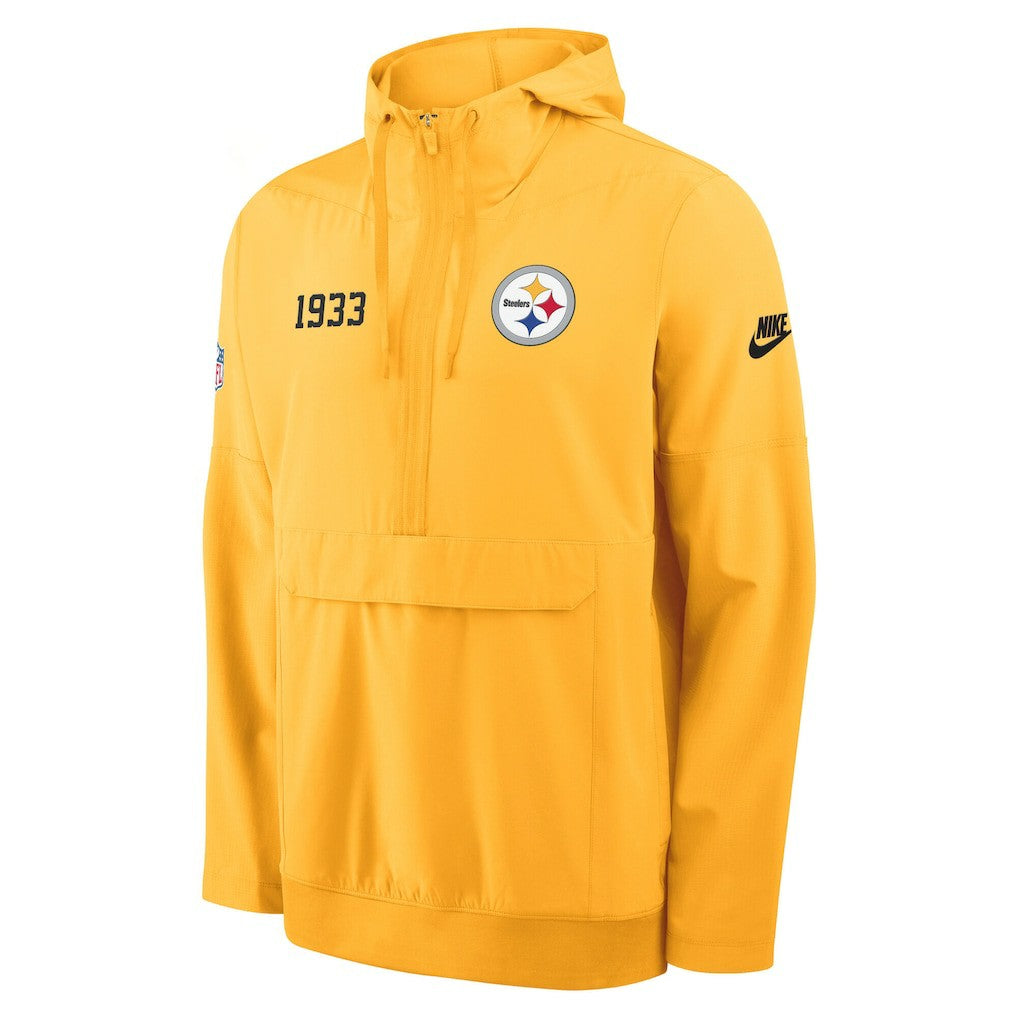 Pittsburgh Steelers Nike 1933 Sideline Alt Pack Anorak Half-Zip Hoodie Jacket