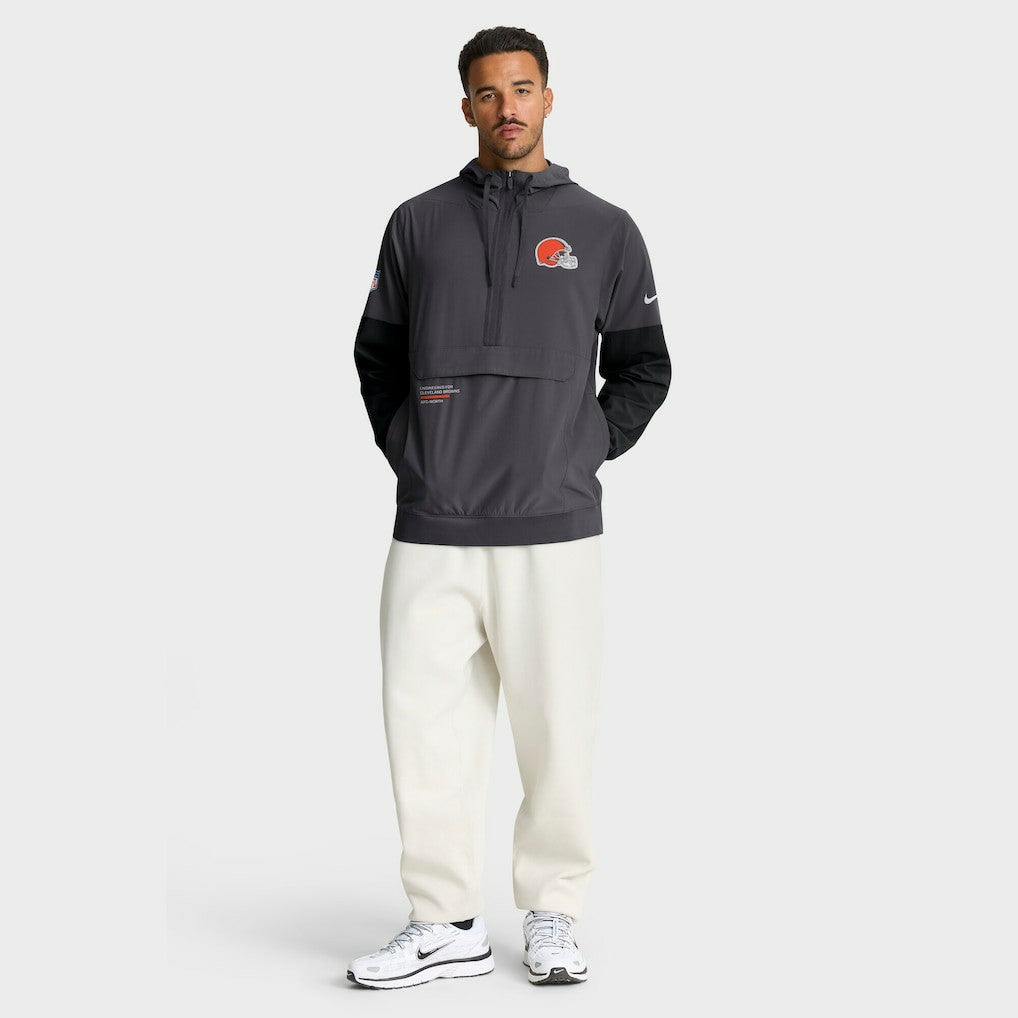 Cleveland Browns Nike Sideline Anorak Half-Zip Hoodie Jacket