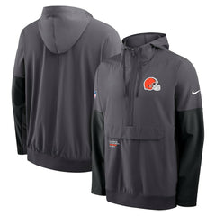 Cleveland Browns Nike Sideline Anorak Half-Zip Hoodie Jacket