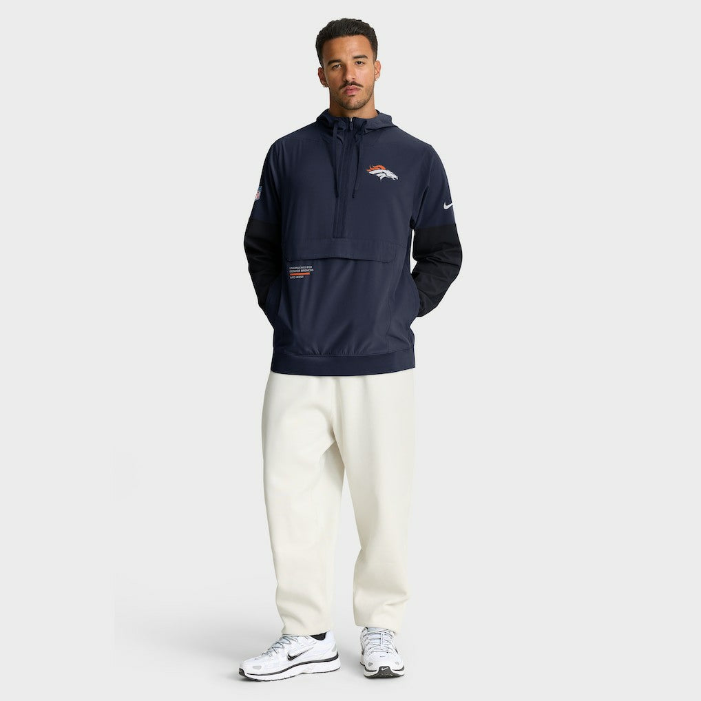 Denver Broncos Nike Sideline Anorak Half-Zip Hoodie Jacket